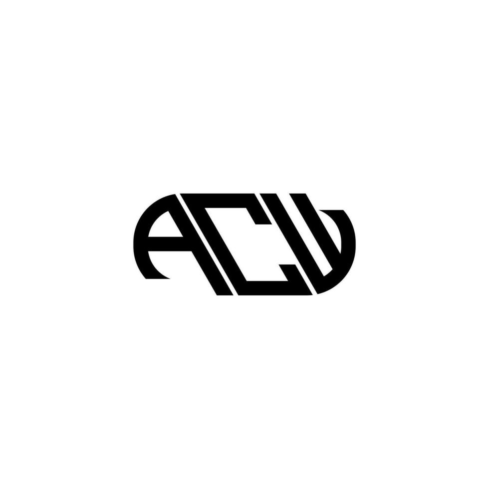 acw Brief Logo Design. acw kreativ Initialen Brief Logo Konzept. acw Brief Design. vektor