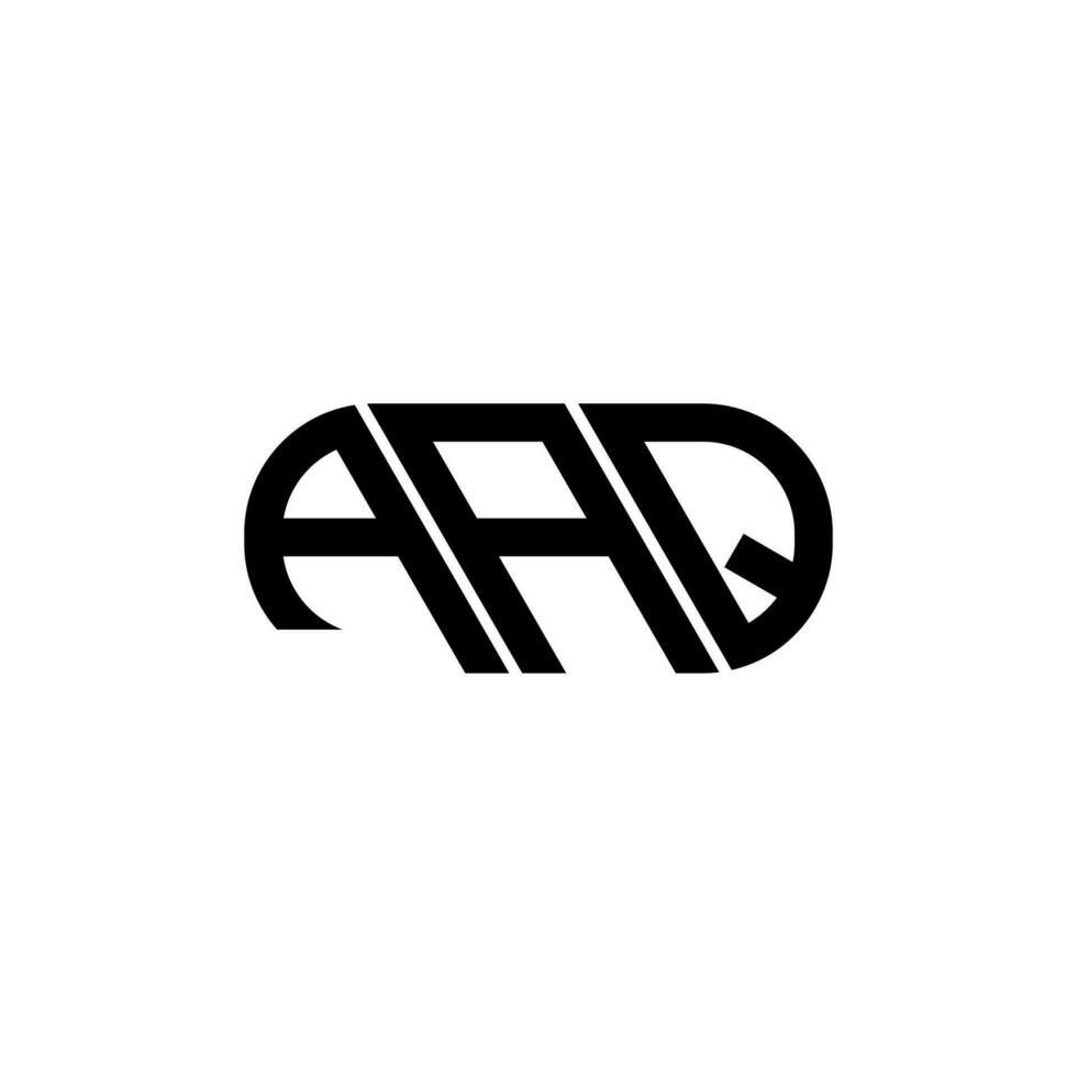 aaq brev logotyp design. aaq kreativ initialer brev logotyp begrepp. aaq brev design. vektor