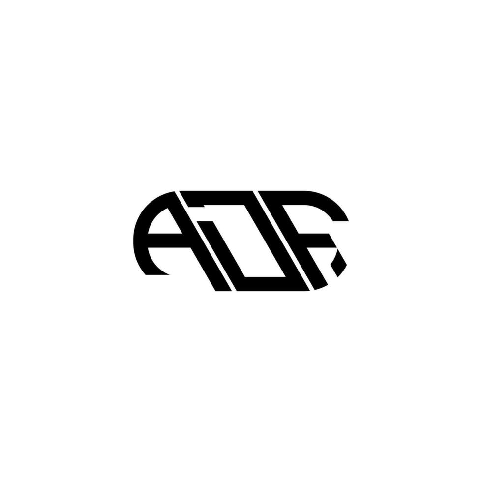 adf brev logotyp design. adf kreativ initialer brev logotyp begrepp. adf brev design. vektor