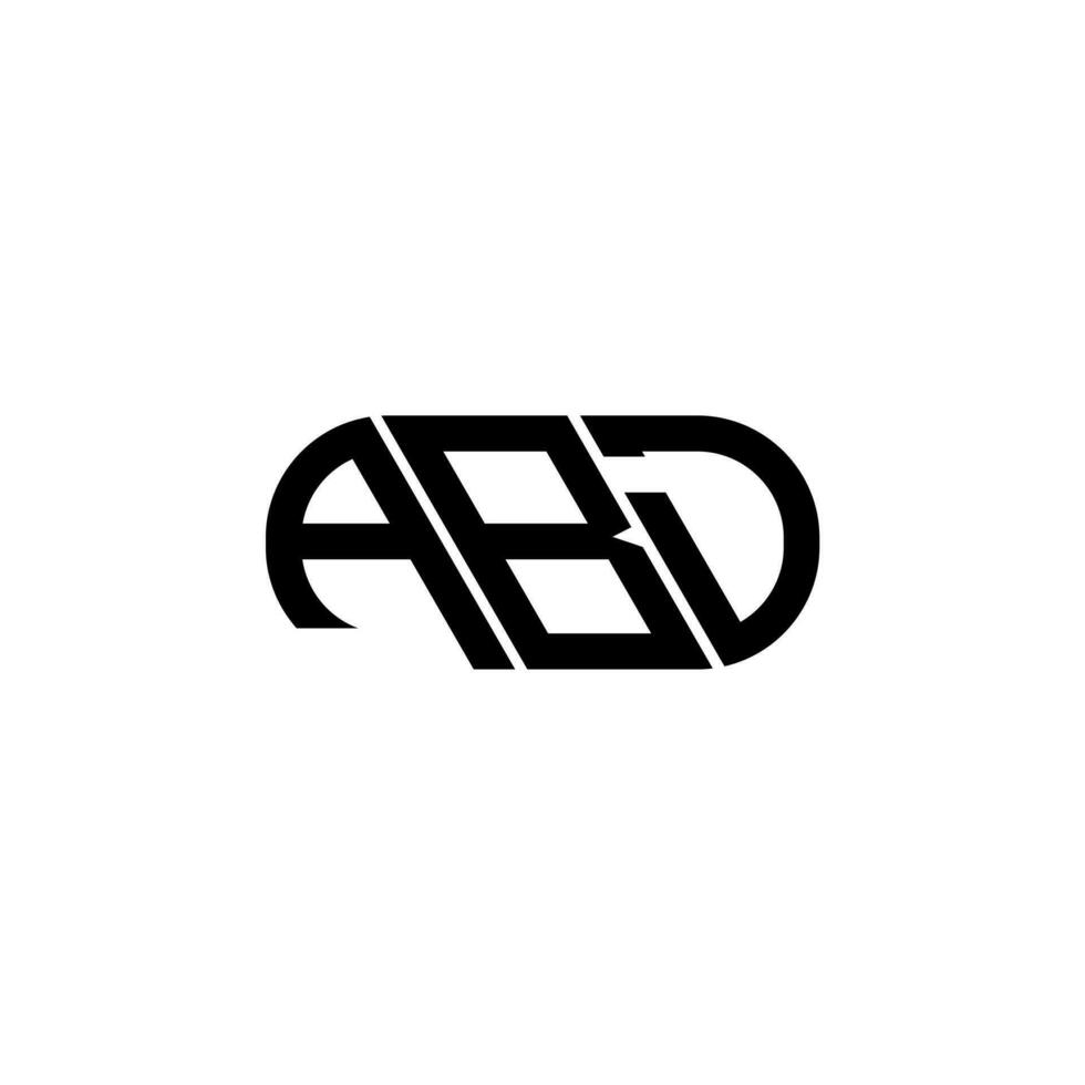 abd brev logotyp design. abd kreativ initialer brev logotyp begrepp. abd brev design. vektor