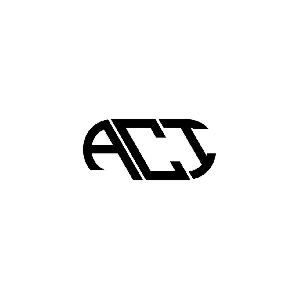 aci brev logotyp design. aci kreativ initialer brev logotyp begrepp. aci brev design. vektor