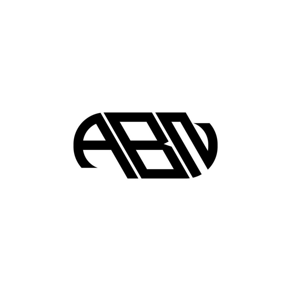 abn brev logotyp design. abn kreativ initialer brev logotyp begrepp. abn brev design. vektor