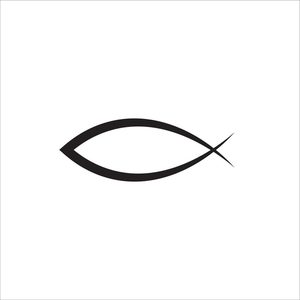 Symbol von Christentum Fisch Symbol Vektor Illustration