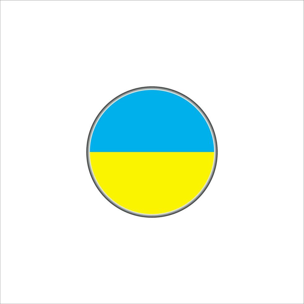 flagga av ukraina ikon vektor illustration symbol