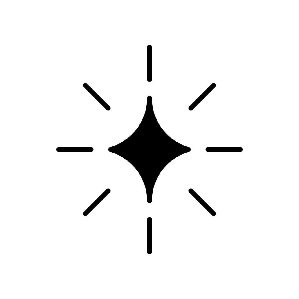 gnistra stjärna vektor ikon isolerade på vit bakgrund.