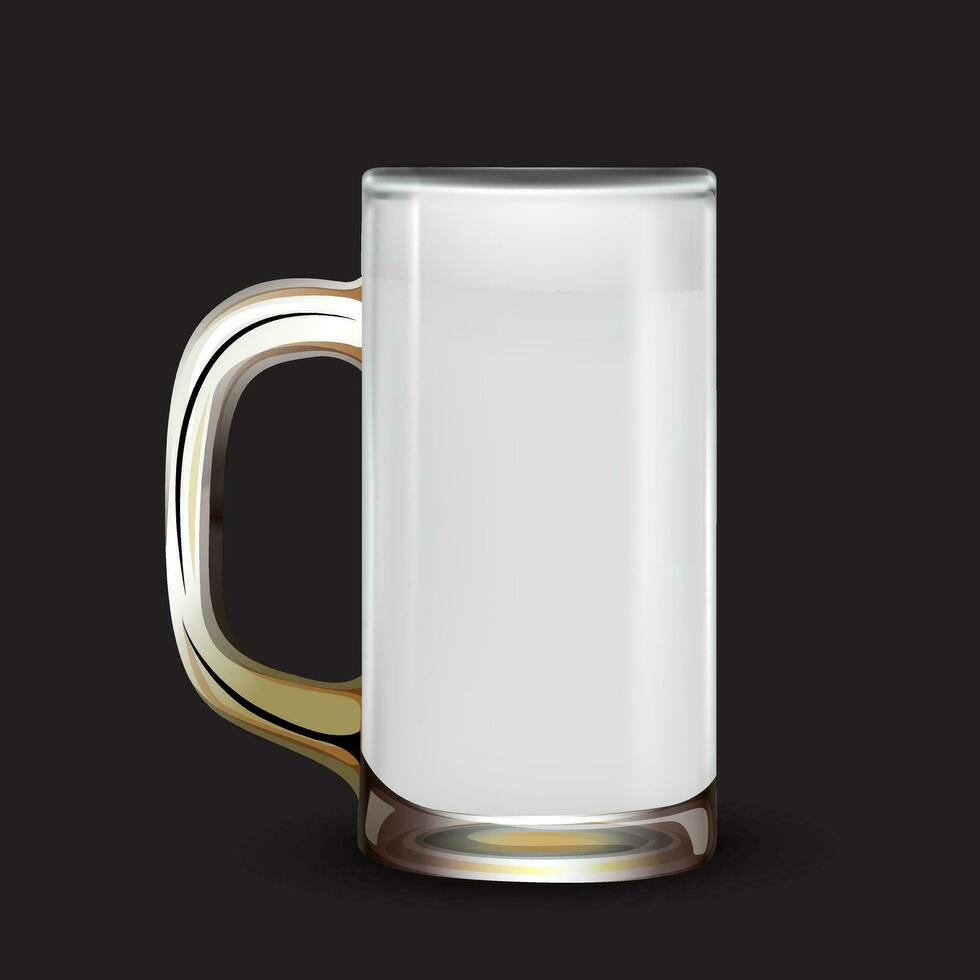 Bier Brille Design Vektor. groß Glas Design Vektor Kunst