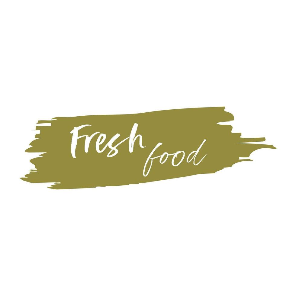 frisch, organisch, vegan, Gluten frei, Öko freundlich, örtlich gewachsen, gesund Essen Aufkleber. vegan Essen Logo Etiketten und Stichworte. natürlich Produkte Zeichen im Hand gezeichnet Stil. vektor