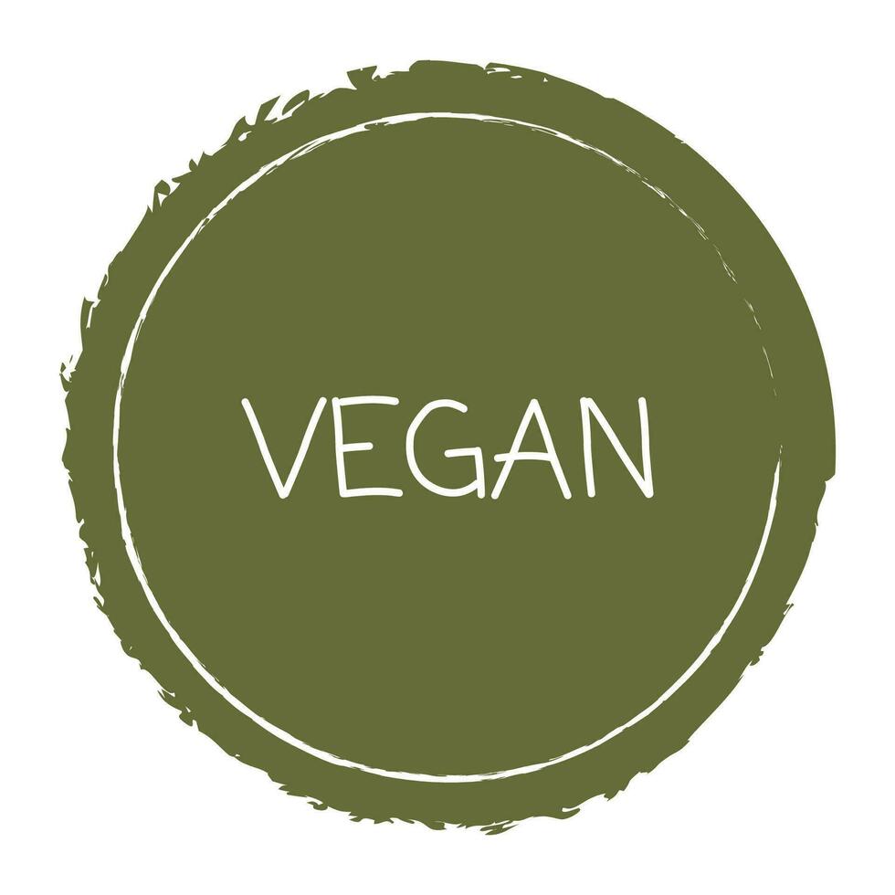 frisch gesund organisch vegan Essen Logo Etiketten und Stichworte. Vektor Hand gezeichnet Illustration. runden Öko Grün Logo. natürlich, Öko freundlich, nicht gentechnik, organisch Gluten kostenlos Aufkleber.