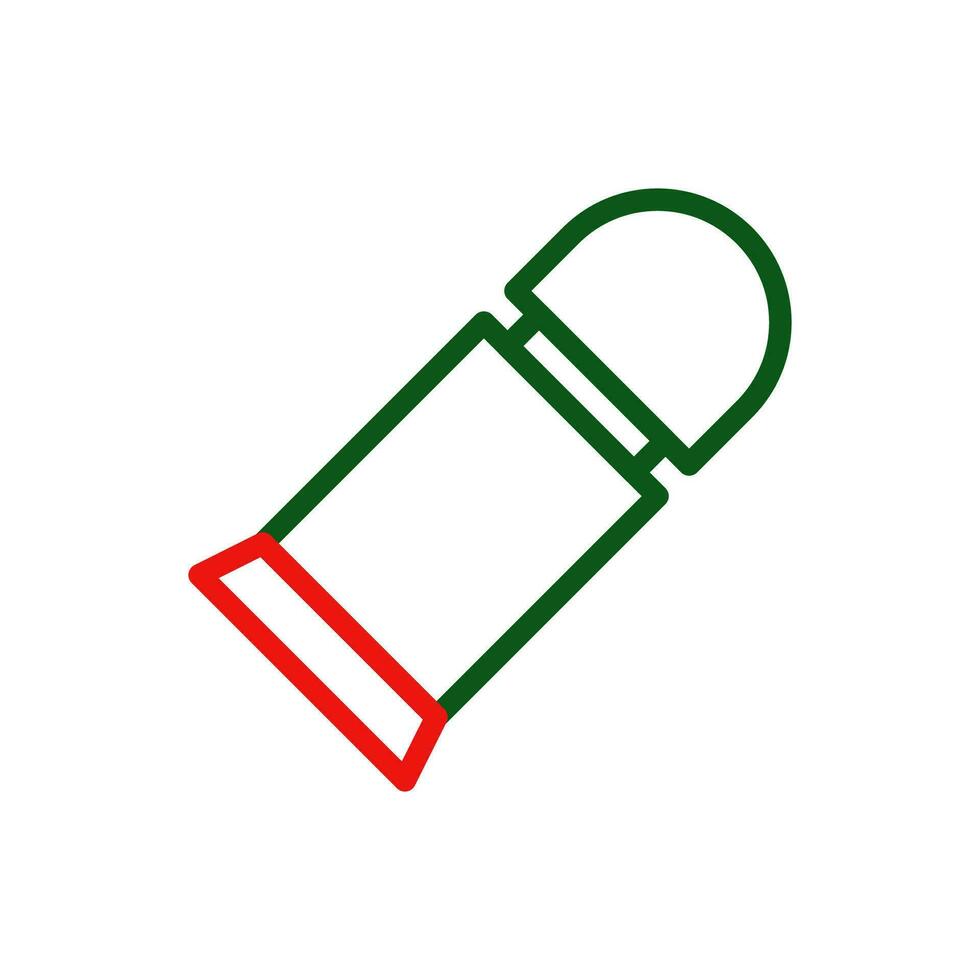 kula ikon duofärg grön röd Färg militär symbol perfekt. vektor
