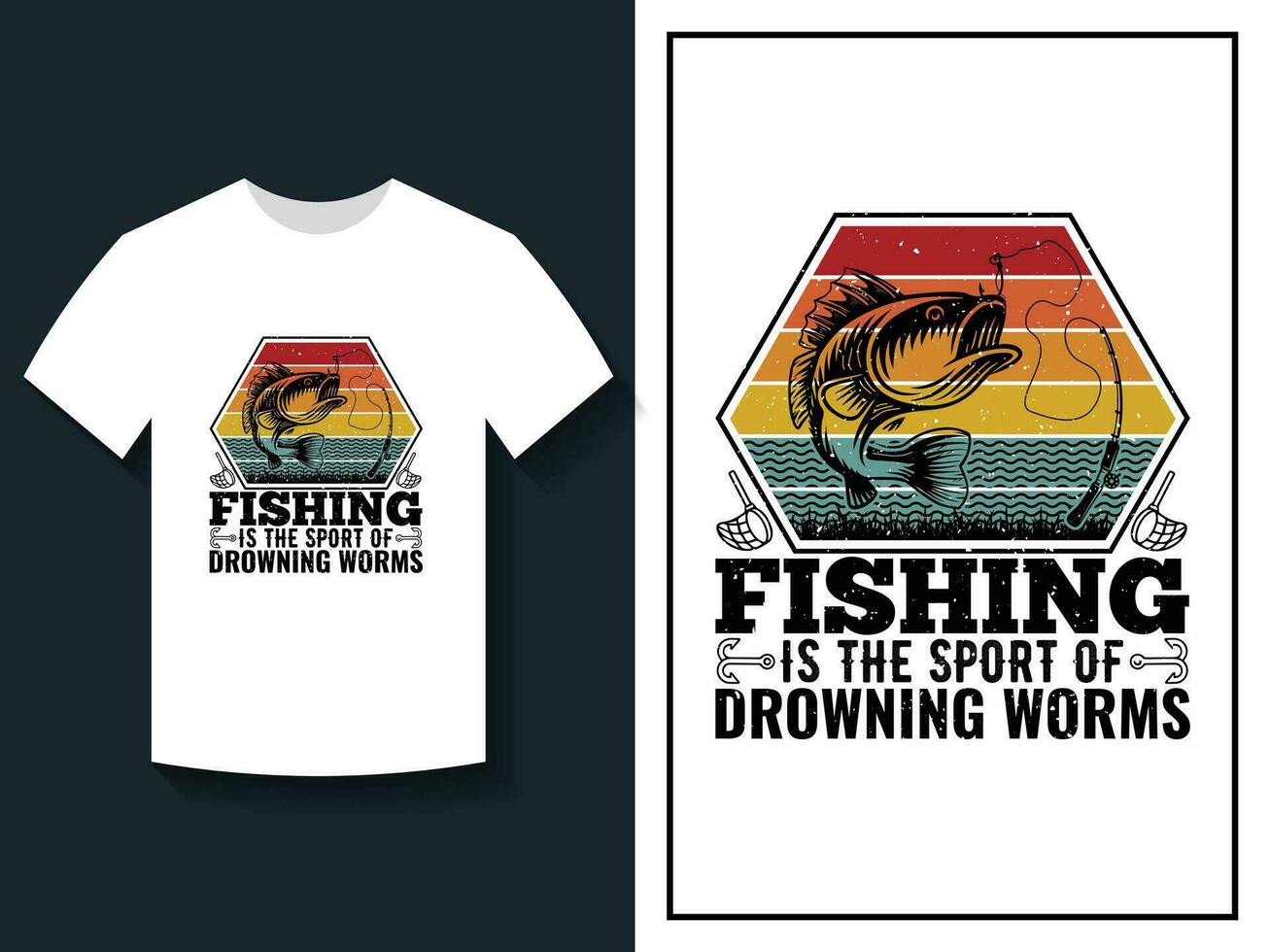 vektor fiske typografi t-shirt, fiske skjorta mall, fiske vektor t skjorta design, flod fiske t skjorta grafisk, t-shirt design med fiske stång hav årgång stil
