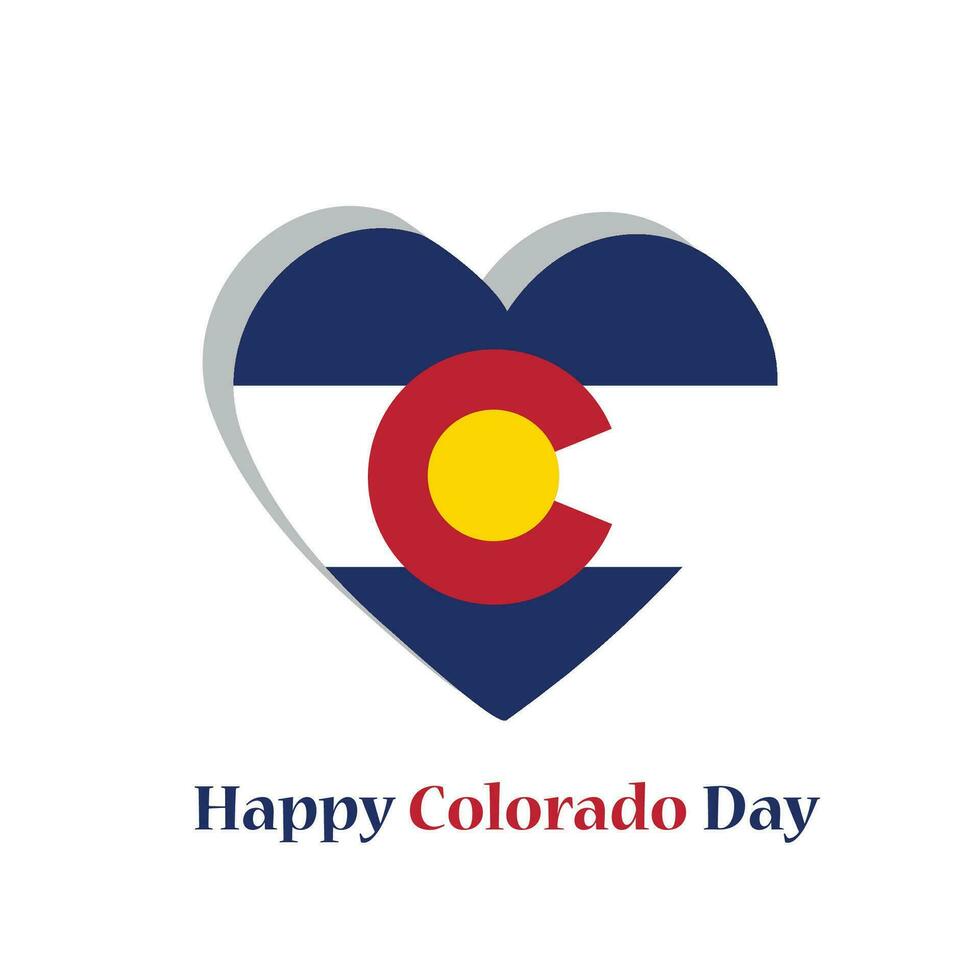 Vektor Illustration von ein Hintergrund zum glücklich Colorado Tag.