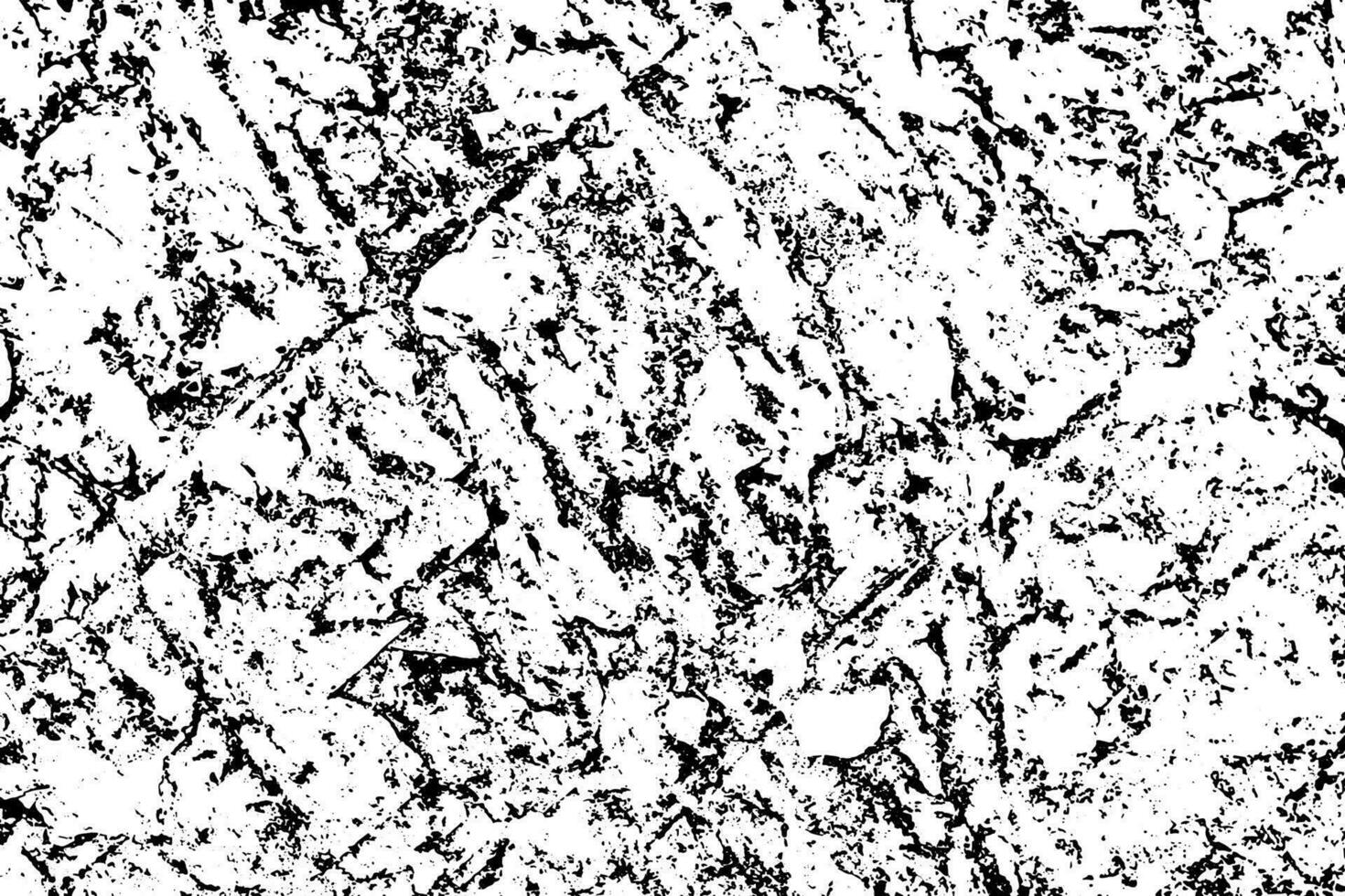 Vektor das Risse Felsen Textur bewirken schwarz und Weiß Hintergrund.