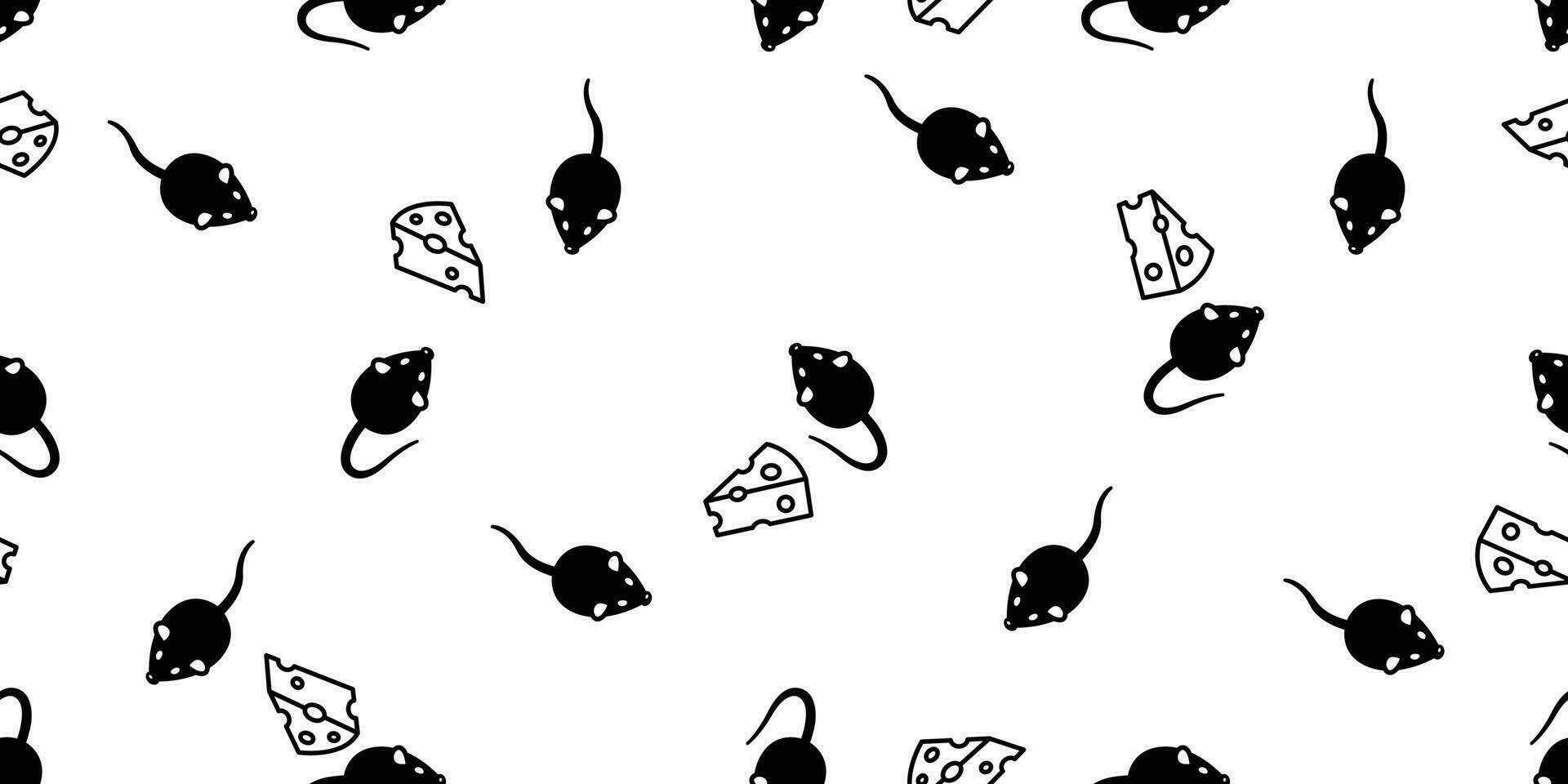 råtta mus sömlös mönster vektor ost Smör tecknad serie scarf isolerat bricka bakgrund upprepa tapet illustration