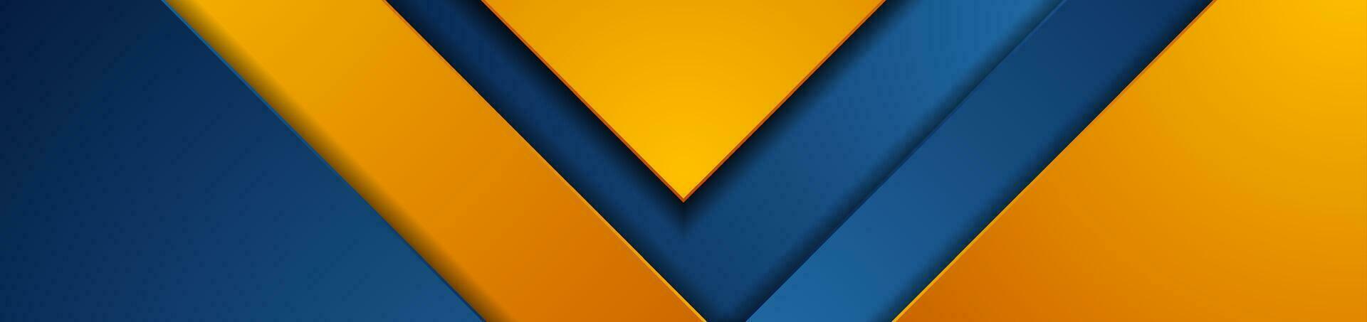 Blau Orange geometrisch Material abstrakt korporativ Hintergrund vektor