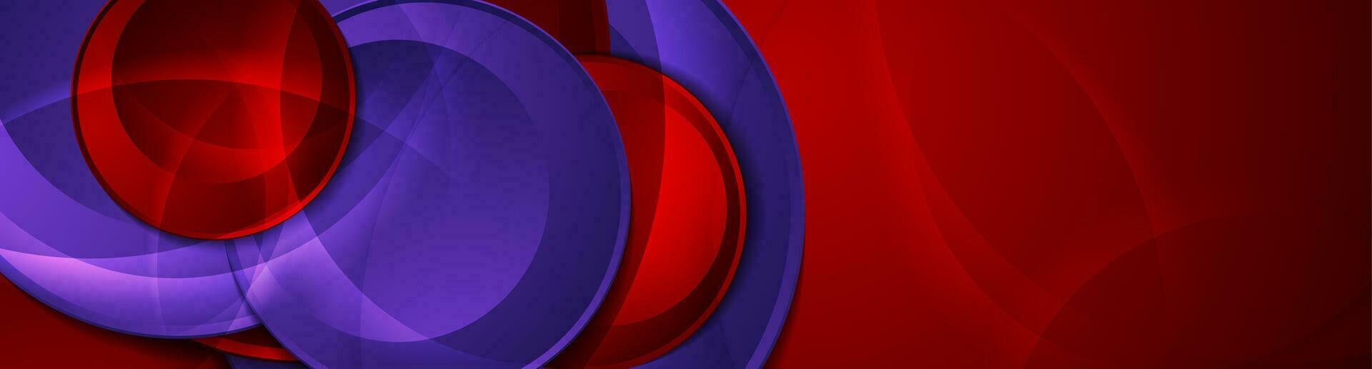 hög kontrast röd violett abstrakt tech företags- baner design vektor