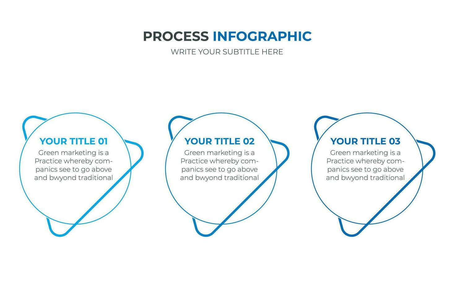 Vektor Vorlage Kreis Infografiken. Geschäft Konzept mit 3 Optionen und Teile. drei Schritte zum Inhalt, Flussdiagramm, Zeitleiste, Ebenen