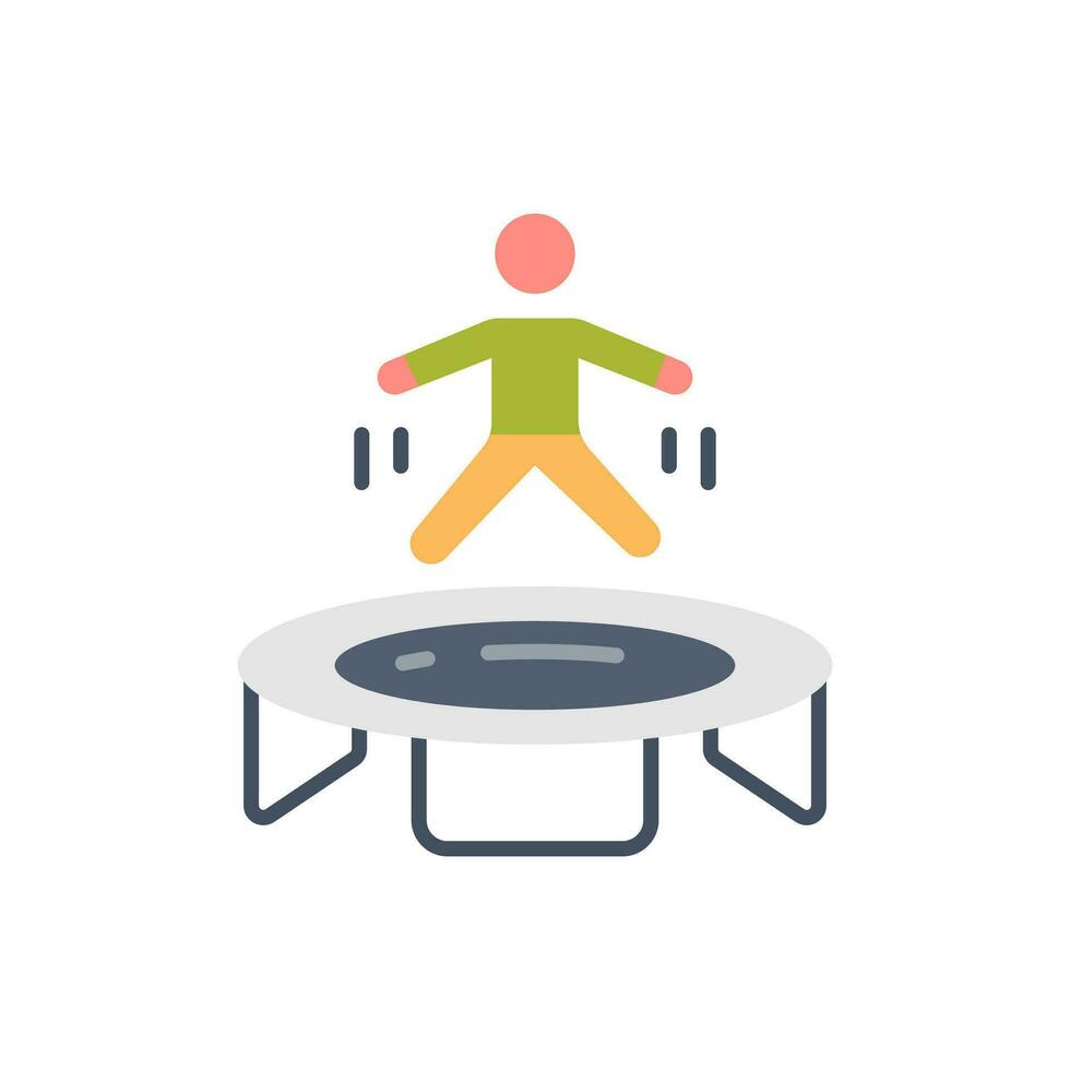 Trampolin Symbol im Vektor. Illustration vektor