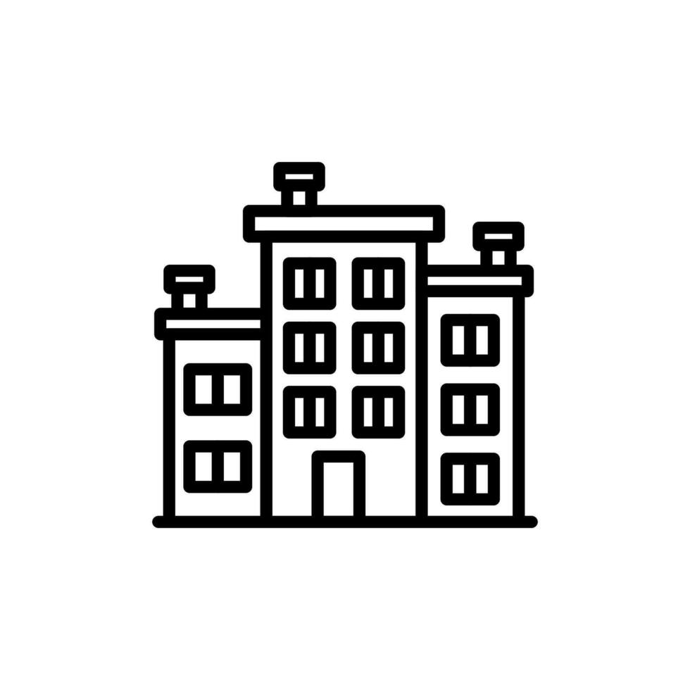bostads- fast egendom ikon i vektor. illustration vektor