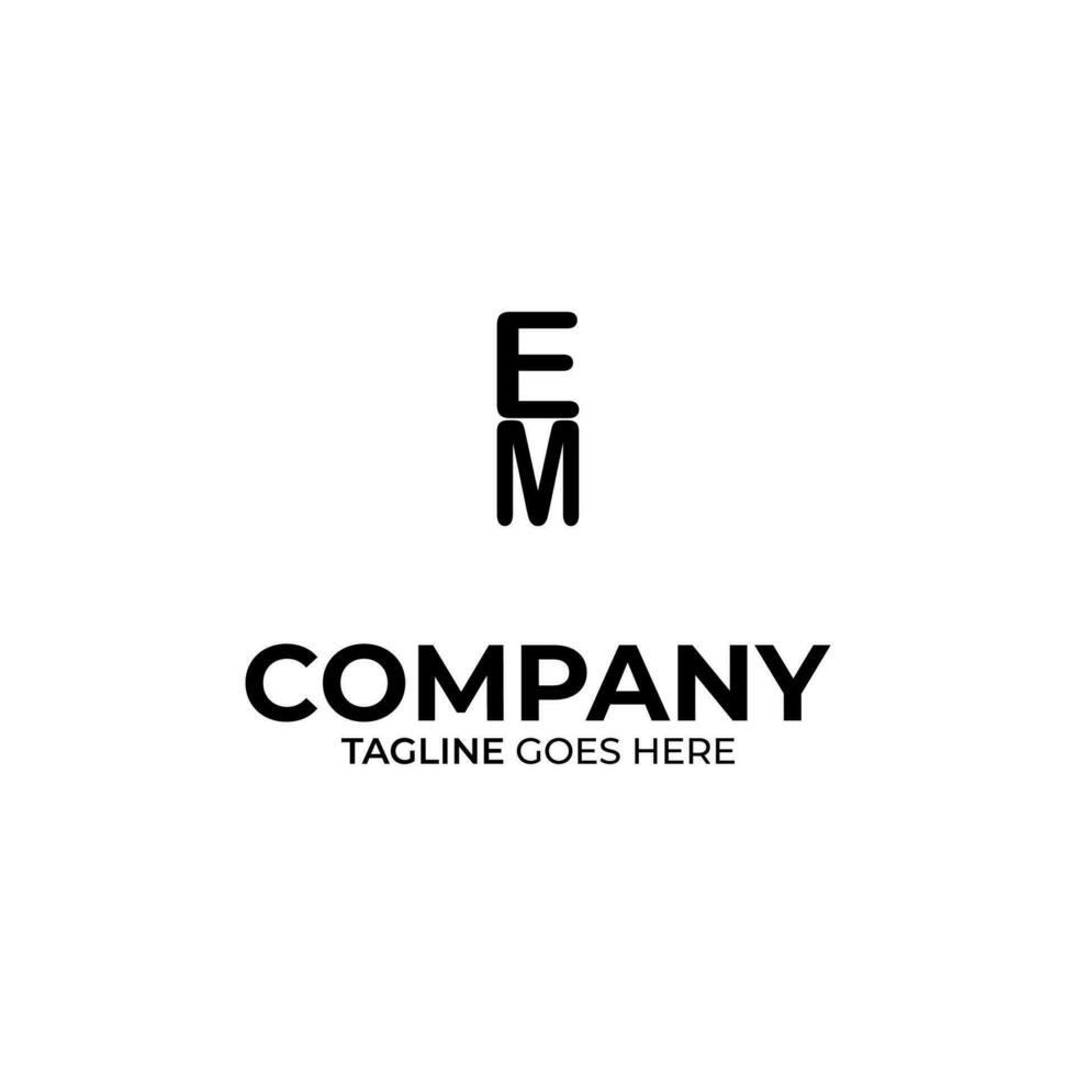 em-Brief-Logo-Design vektor