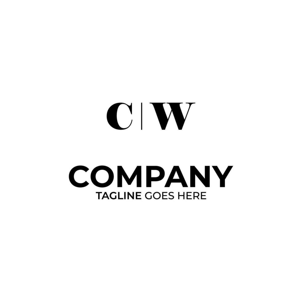 cw Brief Logo Design vektor