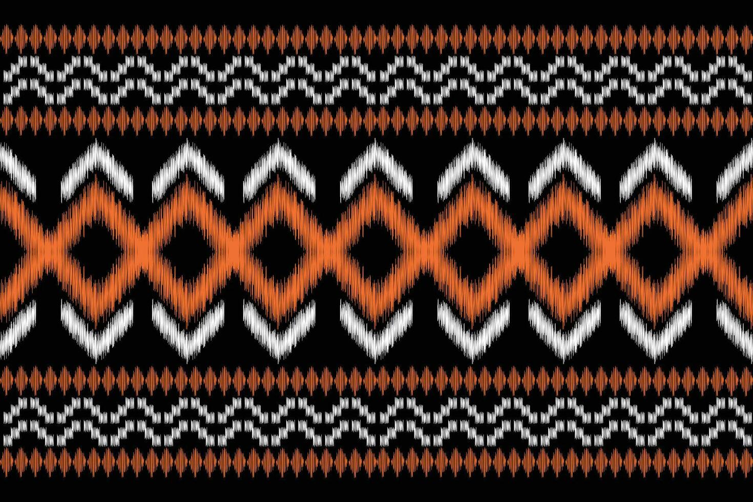 etnisk ikat tyg mönster geometrisk stil.afrikansk ikat broderi etnisk orientalisk mönster svart bakgrund. abstrakt, vektor, illustration.textur, kläder, ram, dekoration, matta, motiv. vektor