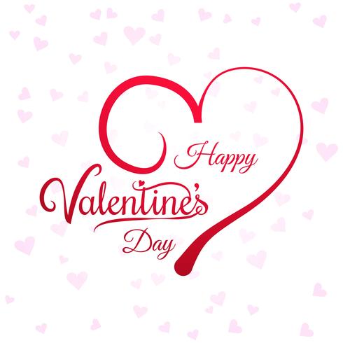 Herzen für Valentinstagkartenhintergrund vektor