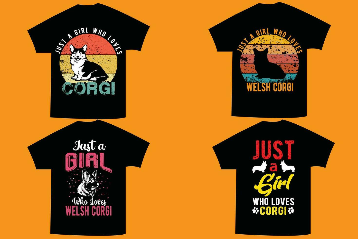Pembroke Walisisch Corgi Hemd gerade ein Mädchen Wer liebt ihr Corgi T-Shirt vektor