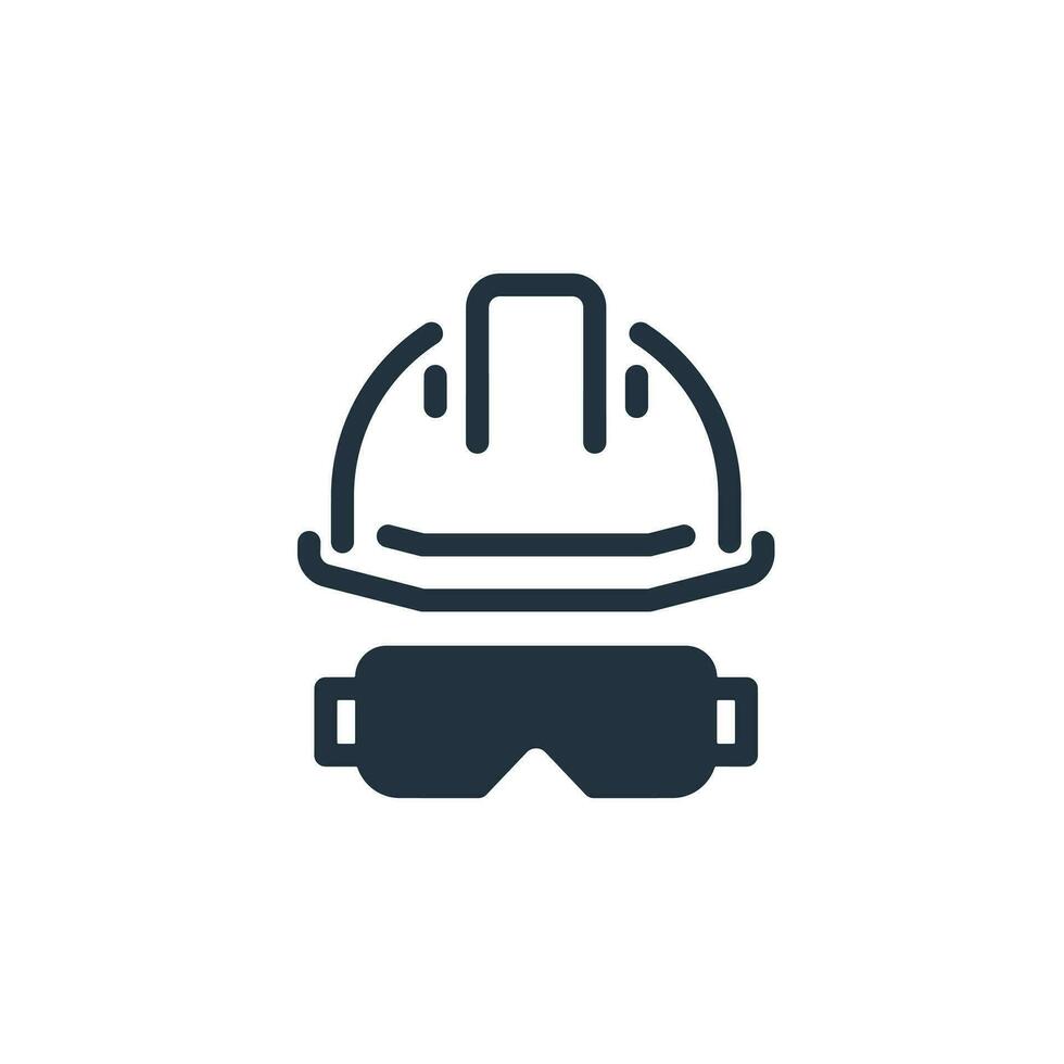 Arbeiter Helm Symbol im modisch eben Stil isoliert auf Weiß Hintergrund. Arbeiter Helm Vektor Symbol, Sicherheit zum Netz und Handy, Mobiltelefon Design.