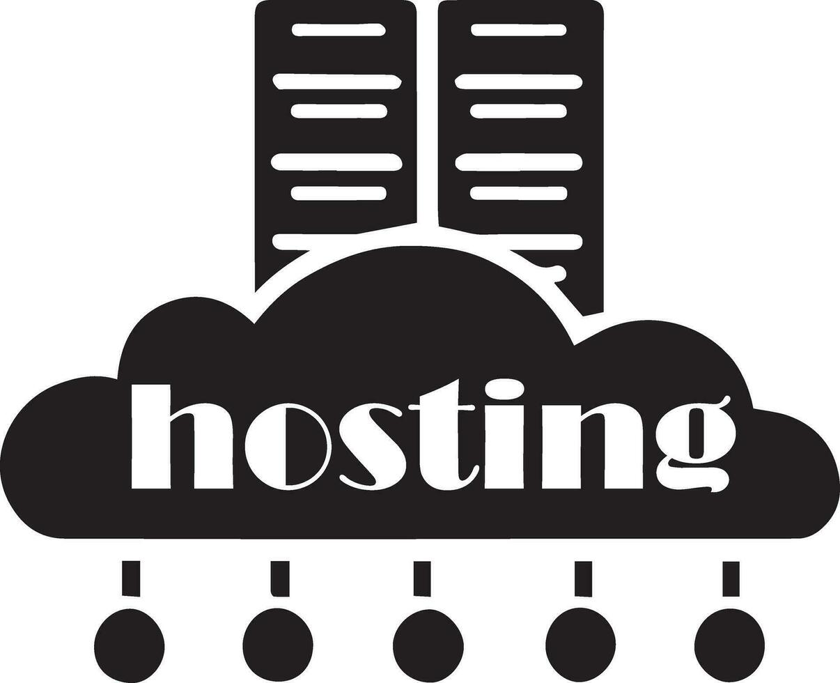 Hosting Logo Vektor Illustration, Hosting Vektor Illustration