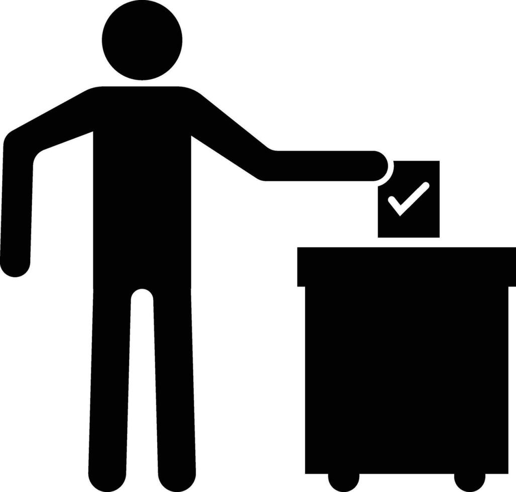 Wahl, Abstimmung. Wählen Abstimmung Box Symbol vektor