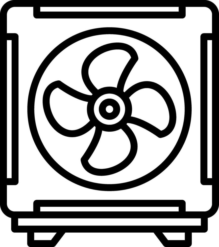 Kühlung Ventilator Vektor Symbol Design