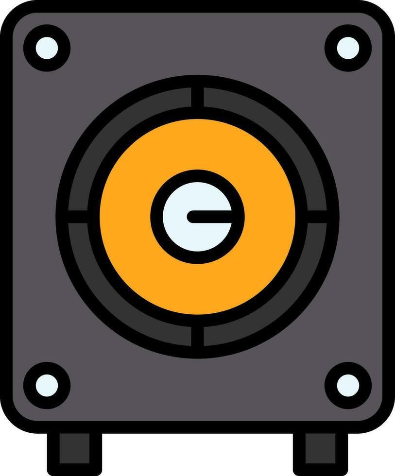 Woofer-Vektor-Icon-Design vektor