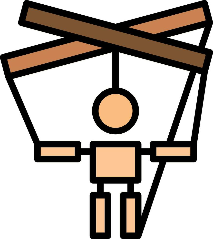 marionett vektor ikon design