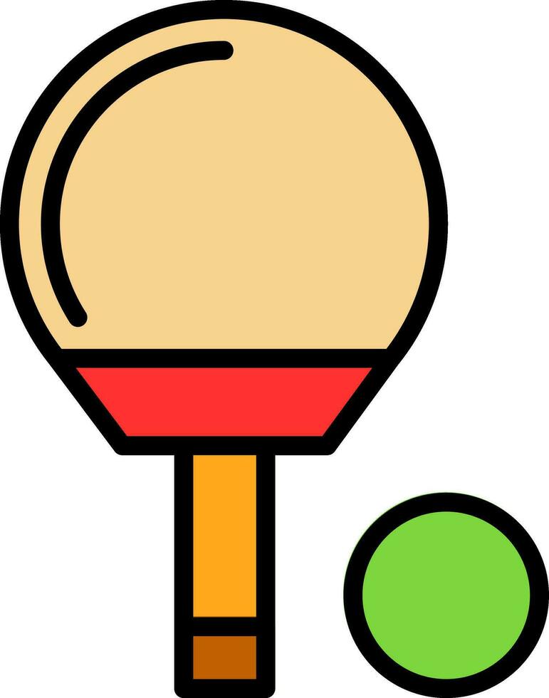 Ping-Pong-Vektor-Icon-Design vektor