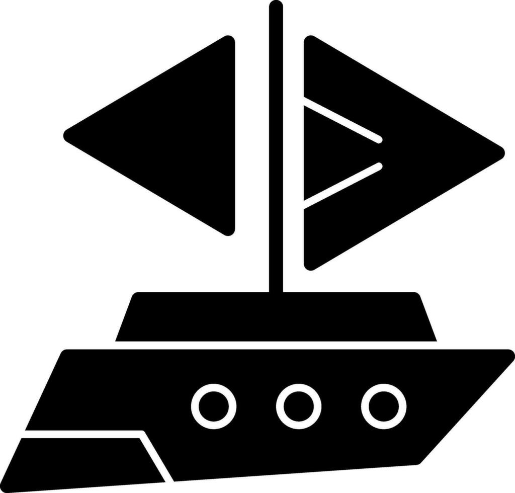 Yacht-Vektor-Icon-Design vektor