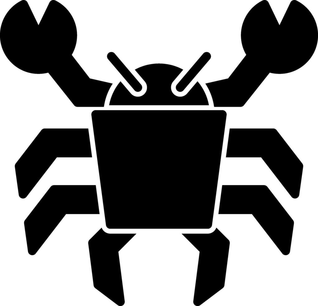 krabba vektor ikon design