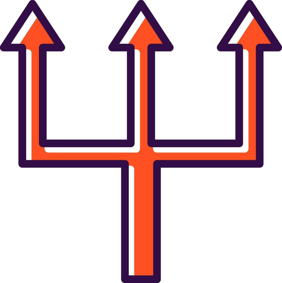 trippel- pilar vektor ikon design