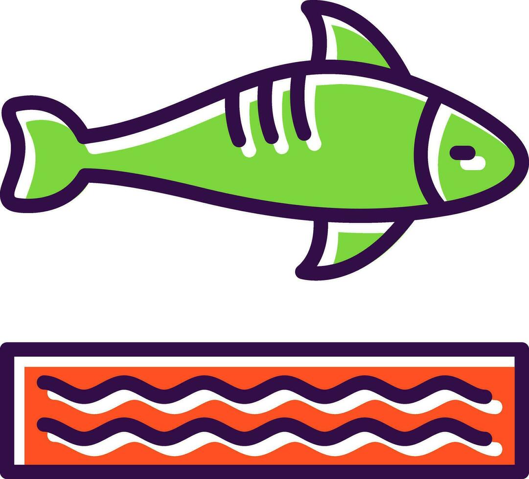 Fisch-Vektor-Icon-Design vektor