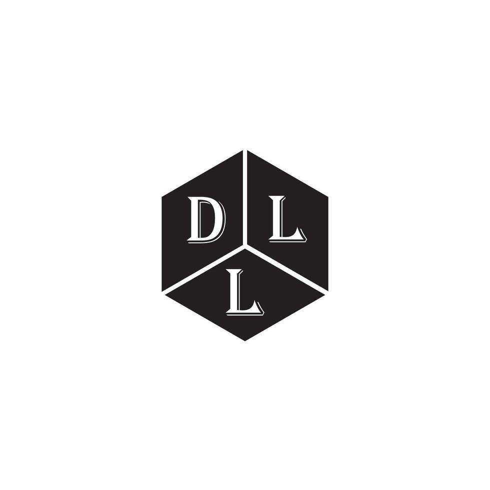 dll brev logotyp design.dll kreativ första dll brev logotyp design. dll kreativ initialer brev logotyp concept.print vektor