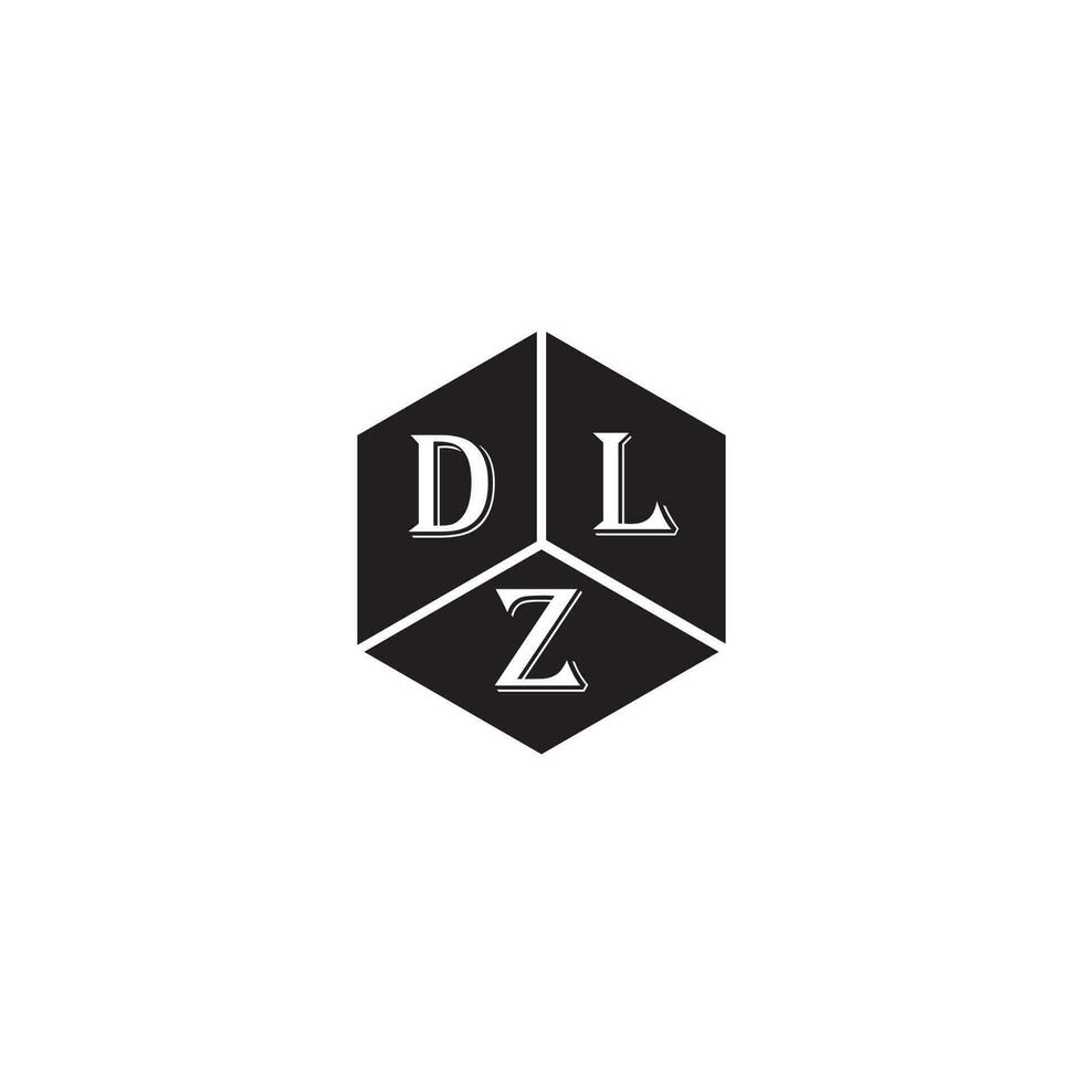 dlz brev logotyp design.dlz kreativ första dlz brev logotyp design. dlz kreativ initialer brev logotyp begrepp. vektor