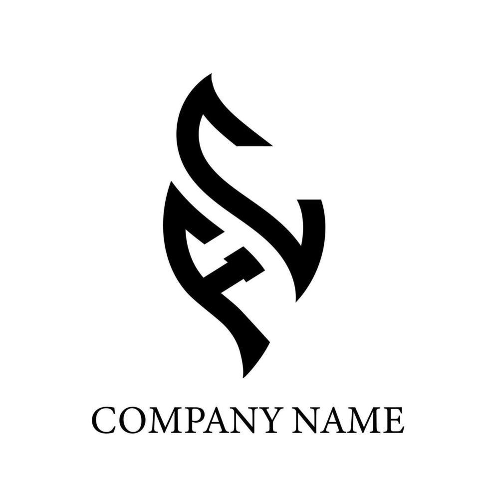 fc brev logotyp design.fc kreativ första fc brev logotyp design. fc kreativ initialer brev logotyp begrepp. vektor