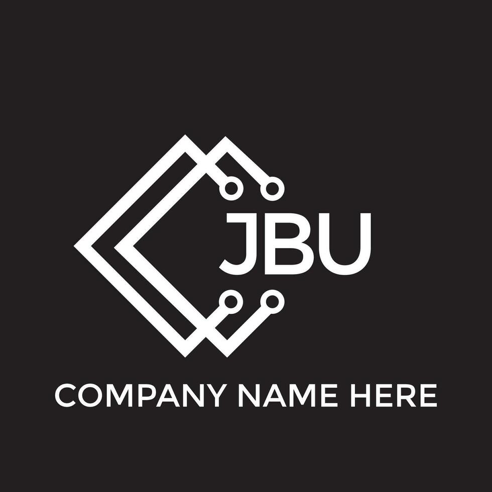 jbu brev logotyp design.jbu kreativ första jbu brev logotyp design. jbu kreativ initialer brev logotyp begrepp. vektor