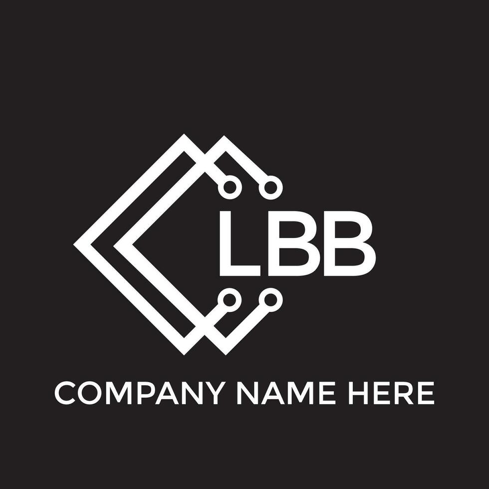 lbb Brief Logo design.lbb kreativ Initiale lbb Brief Logo Design. lbb kreativ Initialen Brief Logo Konzept. vektor