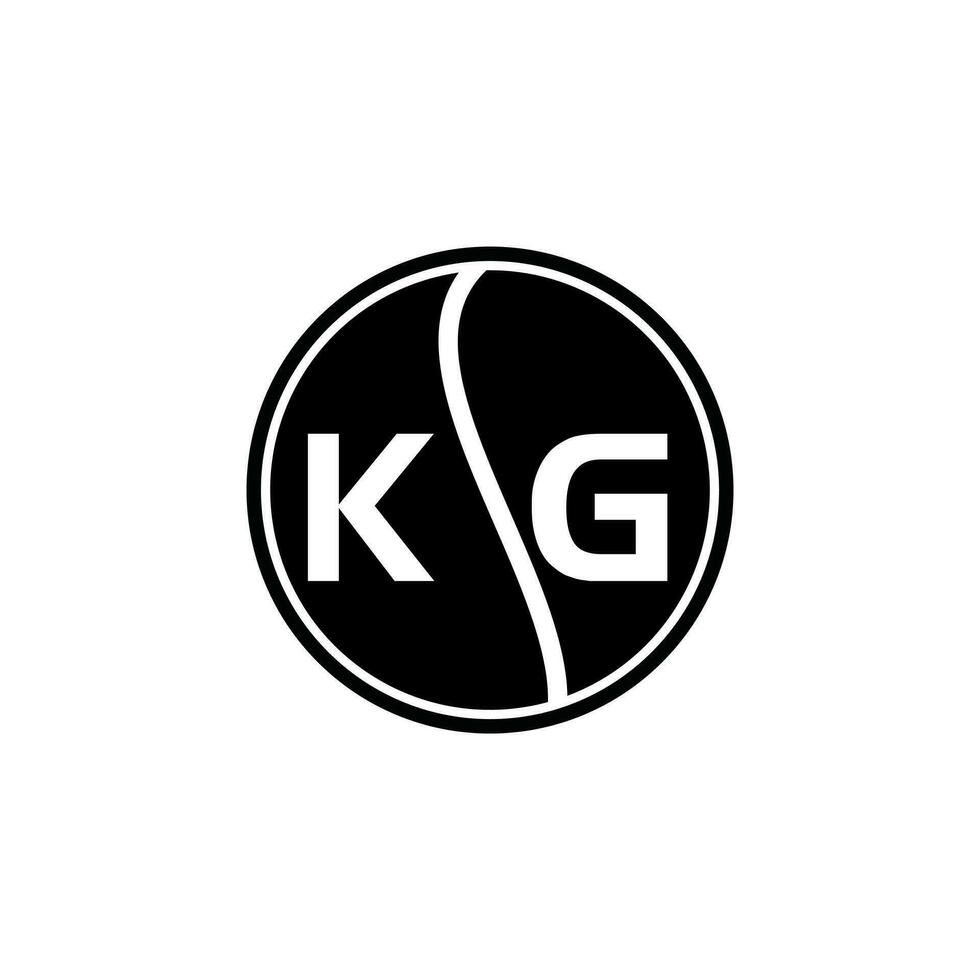 kg Brief Logo Design.kg kreativ Initiale kg Brief Logo Design. kg kreativ Initialen Brief Logo Konzept. vektor