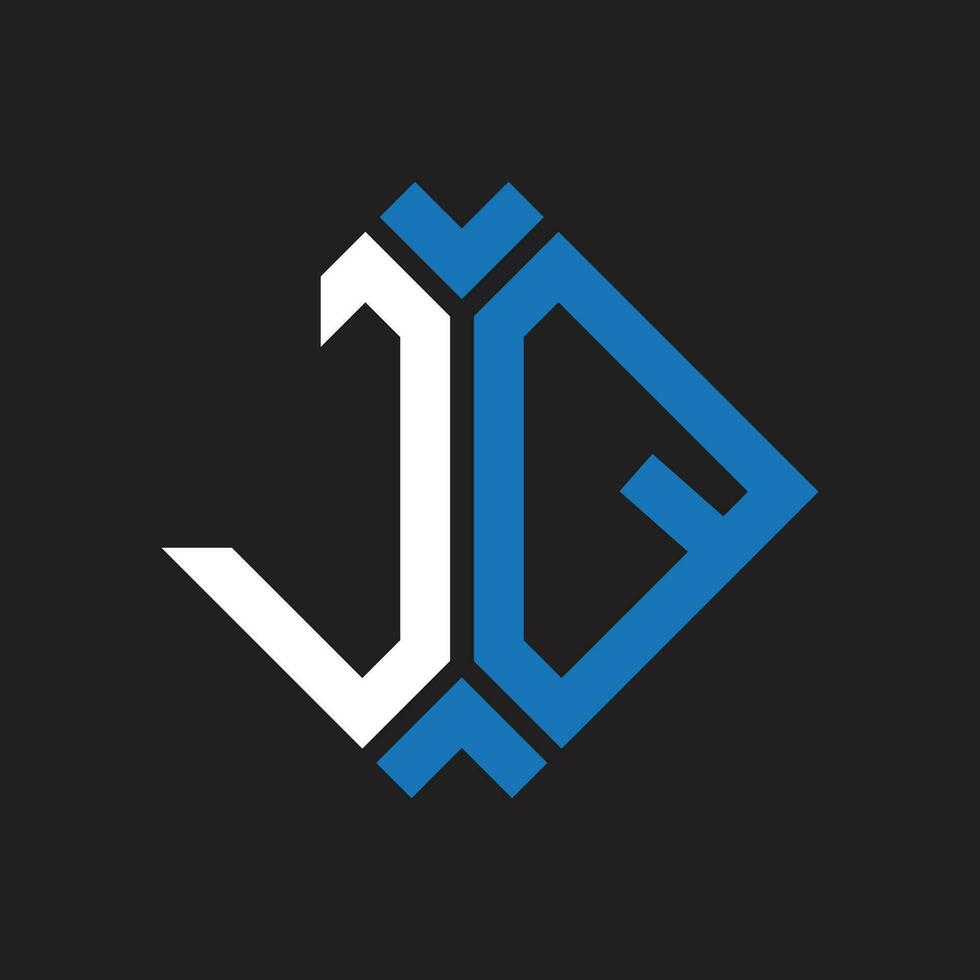 jq Brief Logo design.jq kreativ Initiale jq Brief Logo Design. jq kreativ Initialen Brief Logo Konzept. vektor