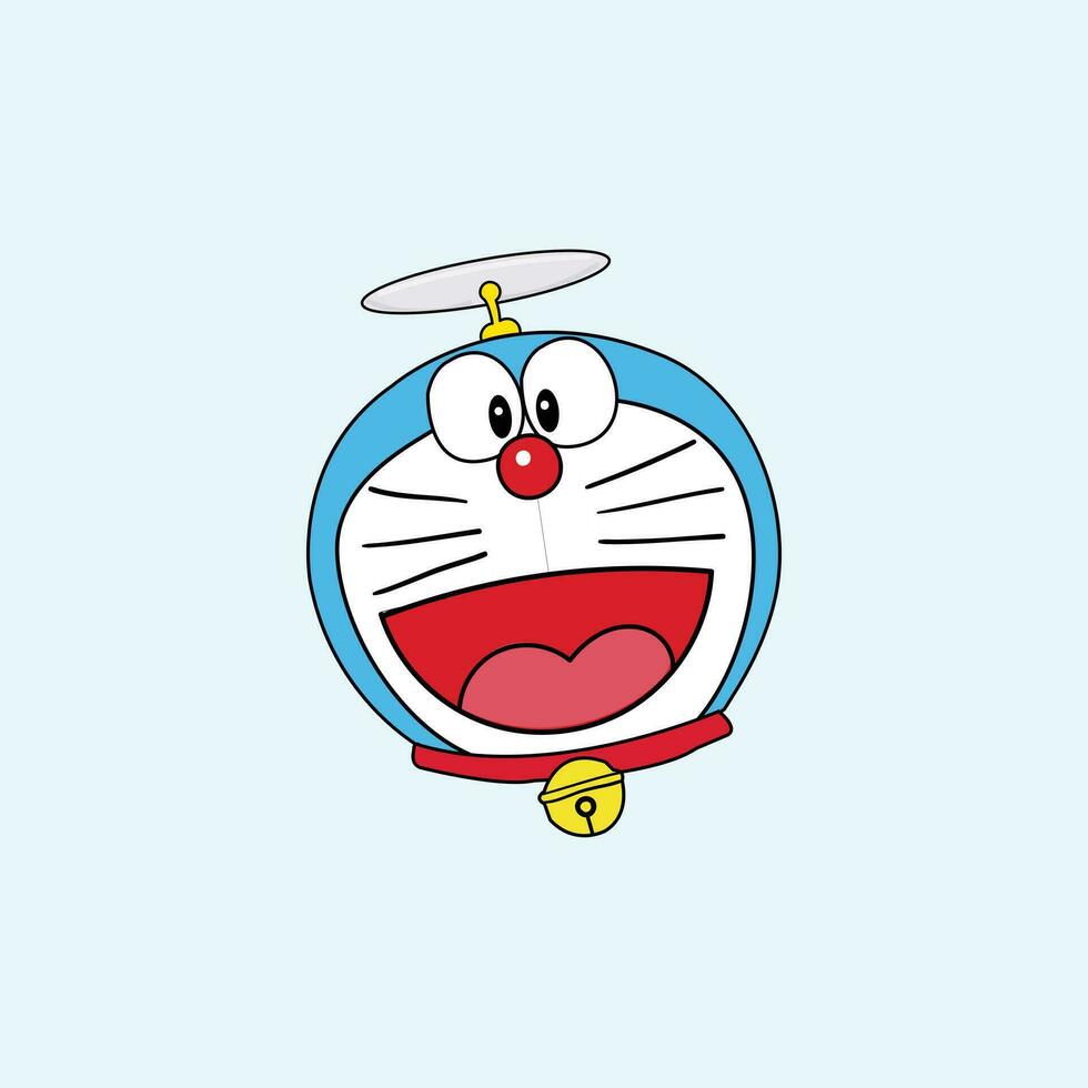 Doraemon Hand gezeichnet süß Illustration vektor