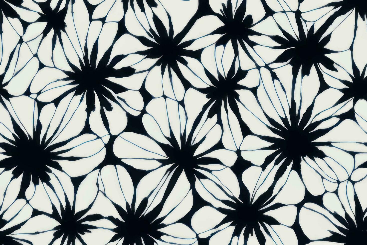 teckning sömlös trendig ändlös illustration rand ornamentetnicitet textil- trädgård skön dekorativ sommar vektor ändlös botanisk mode färgrik ogee , vit svart svartvit blomma