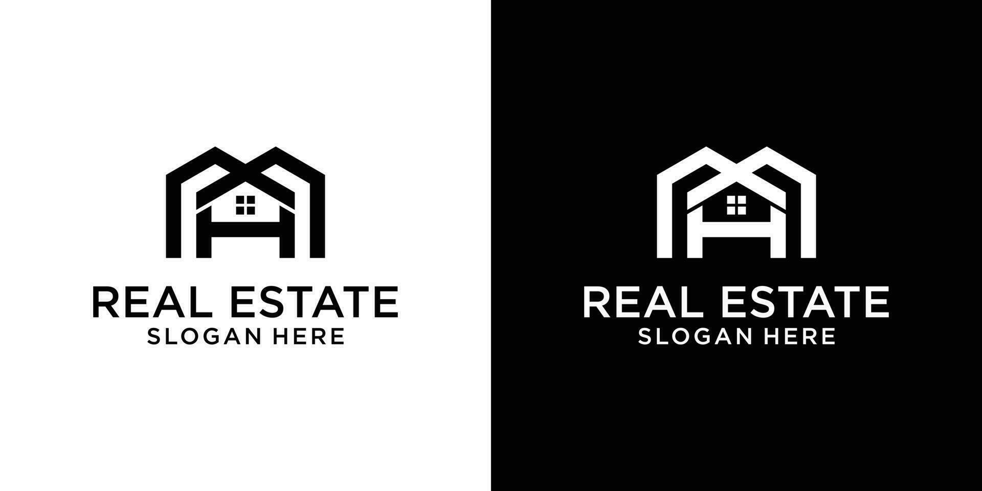 Zuhause Brief h Logo Design Vorlage vektor