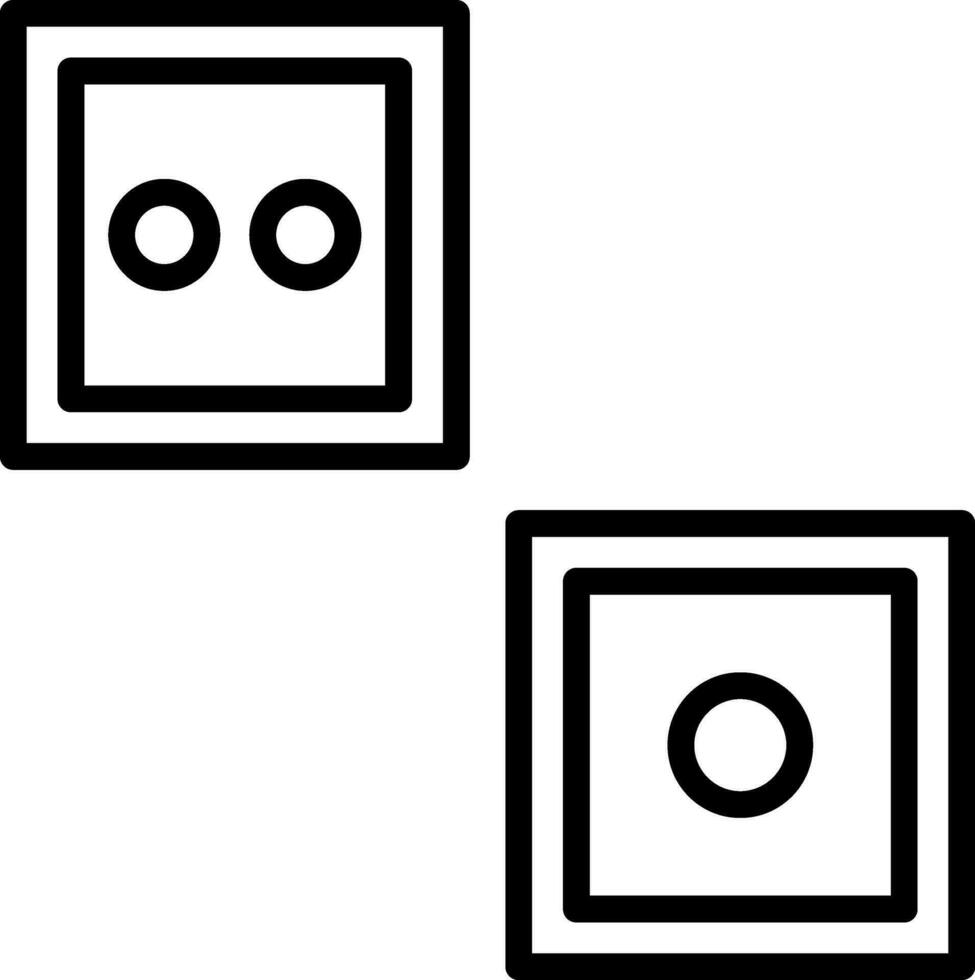 Würfel-Vektor-Icon-Design vektor