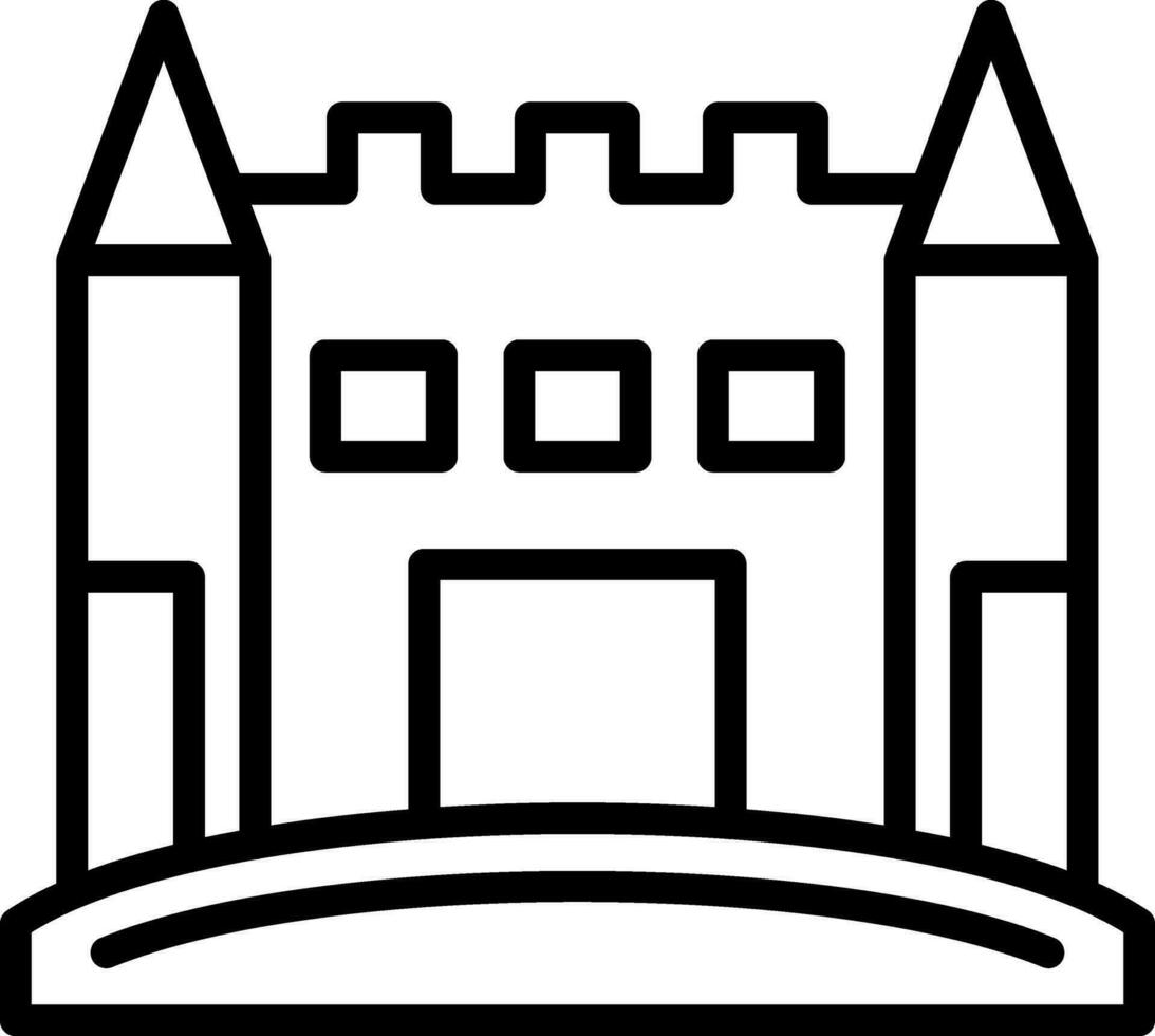 Sand Schloss Vektor Symbol Design